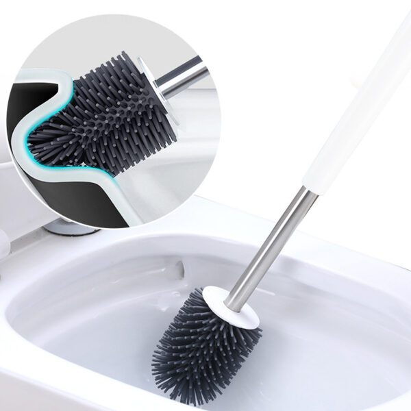 Portable Toilet Brush With Soft Bristles - Image 2