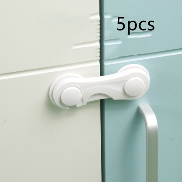 New Baby Safety Protection Lock Drawer Lock Child Safety Anti-pinch Hand Cabinet Door Refrigerator Lock Toilet Lock - Image 6