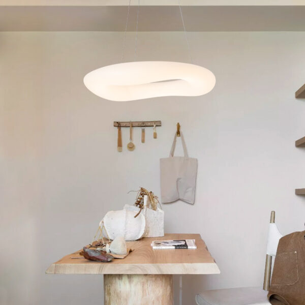 Italian Designer Nordic Chandelier Modern Minimalist Creative Living Room Lamps Round Ring Dining Room Bedroom Chandelier - Image 3