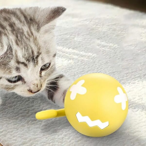 Smart Interactive Cat Toy Ball USB Rechargeable Moving Rolling Ball USB Rechargeable Ball Smart Moving Pets Toy Self-Play Pet Products - Image 4