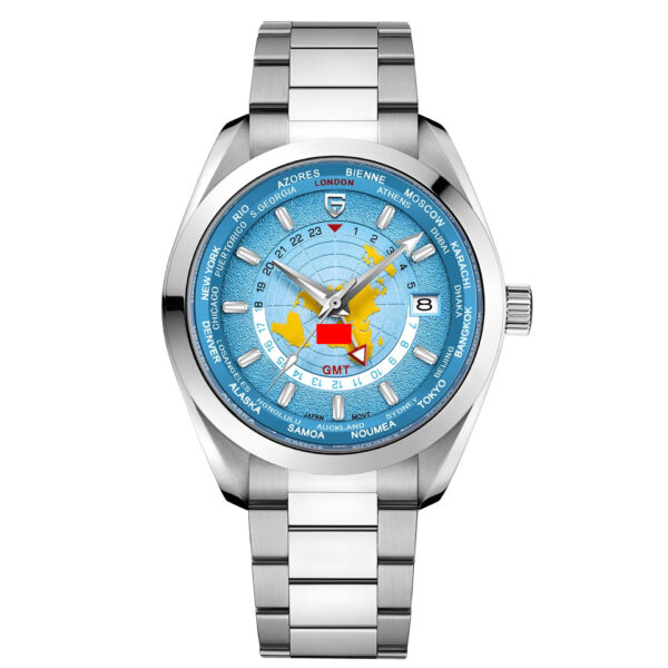 Men's Multifunctional Mechanical GMT Dual Time Zone Luminous Watrproof Watch - Image 6