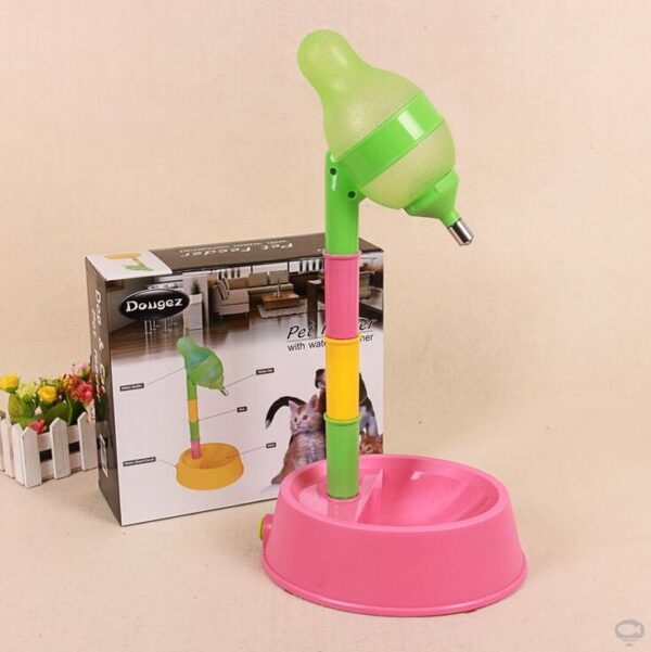 Automatic Pet Water Dispenser Stand Feeder Bowl Adjusting Height Water Bottle Cat Dog Water Drinker Water Fountain Feeding - Image 3