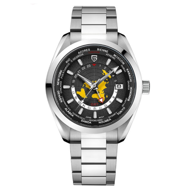Men's Multifunctional Mechanical GMT Dual Time Zone Luminous Watrproof Watch - Image 7