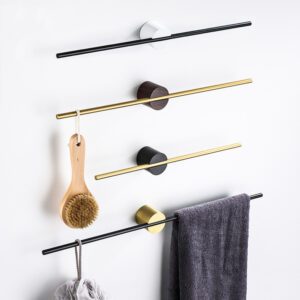 Bathroom Walnut Towel Bar Punch-free Toilet Wall-mounted Shelf Creative Towel Rack Light Luxury Thickened Single Bar