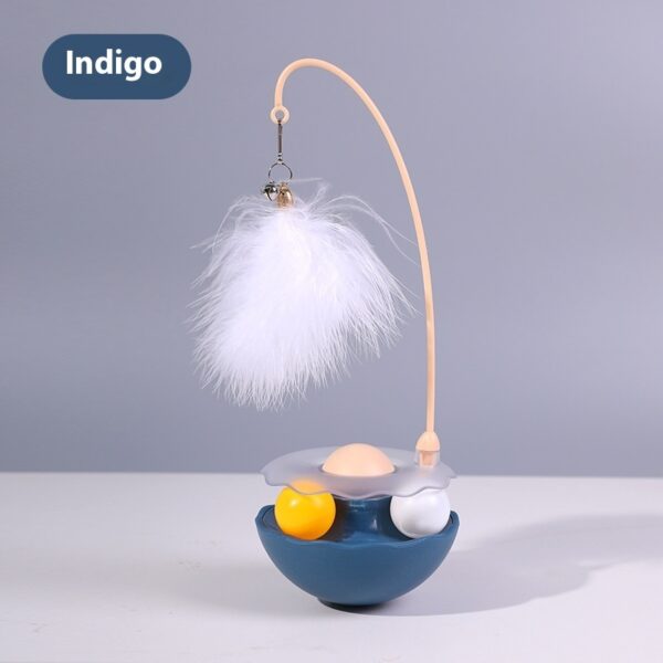 Cat Interactive Toy Funny Tumbler Toy Kitten Exercise Catching Leaky Food Ball Teaser Feather Wand Toys For Cat Accessories Pet Products - Image 5