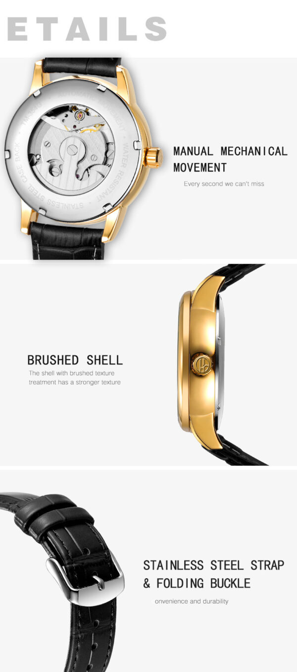 Casual Hollow Moon Automatic Mechanical Watch - Image 10
