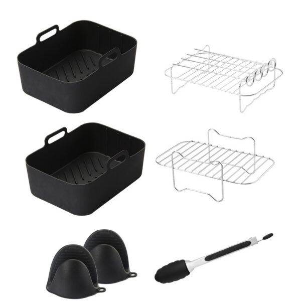 Air Fryer Accessories Suit Silicone Liner Grill Rack Steamer - Image 6