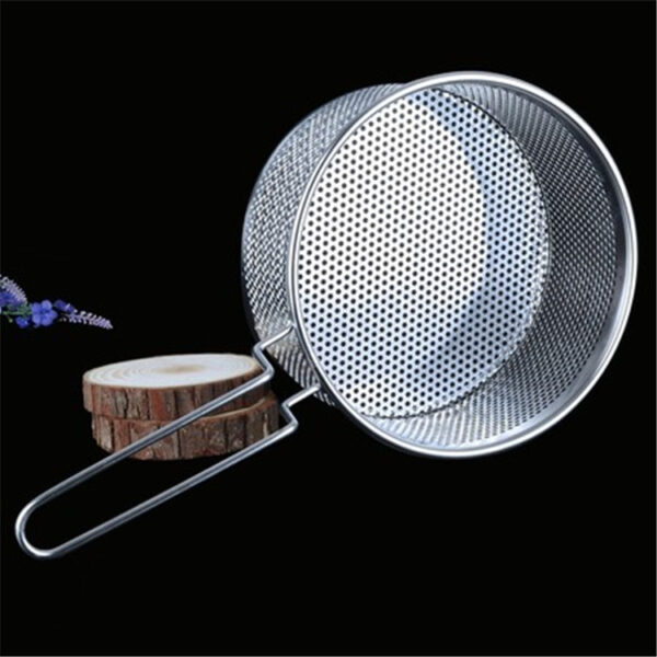 Stainless Steel Fryer Frying Basket Punching Colander Strainer Spoon - Image 4