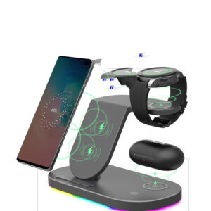 Suitable For  Watch,  Mobile Phone New Product 15W Wireless Charger Three In One