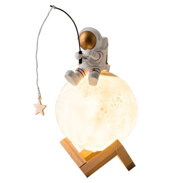 Astronaut Figurines Home Decoration Resin Space Man Miniature Night Light Humidifier Cold Fog Machine Accessories - Image 3