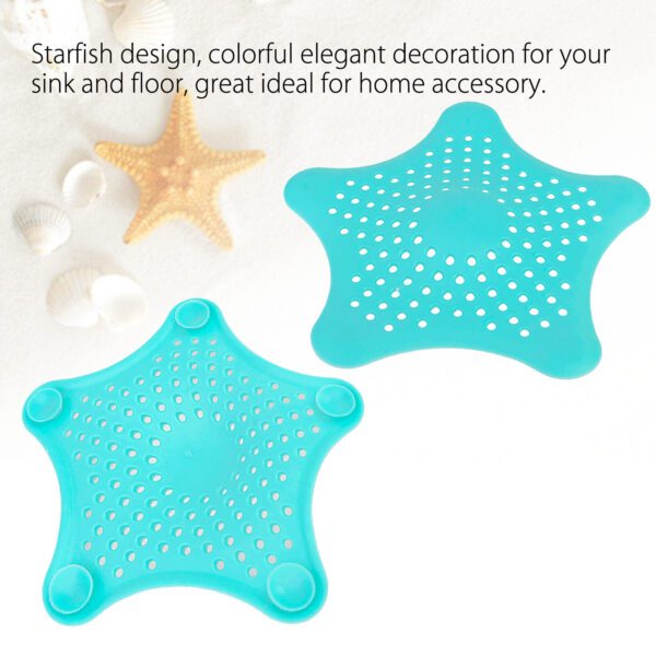3PCS Silicone Starfish-shaped Sink Drain Filter Bathtub Hair Catcher Stopper Drain Hole Filter Strainer For Bathroom Kitchen Toilet - Image 10