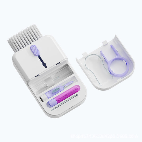 Portable 11 In 1 Multifunctional Cleaning Kit Computer Keyboard Cleaner Phone Screen Clean Tools Earphone Clean Brush With Storage Box - Image 7