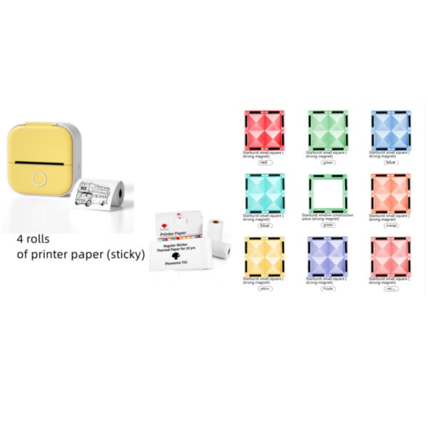 Portable Mini Thermal Label Printer Home Photo Printer Student Wrong Question Printer Bluetooth-compatible Mini Label Printer Price Tag - Image 3