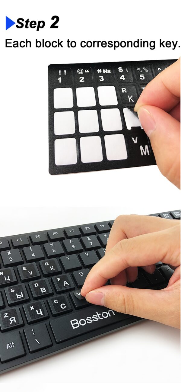 Notebook Keyboard Stickers Russian Keyboard Stickers - Image 4