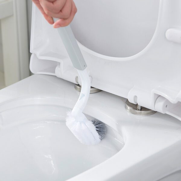 Elegant Bathroom Toilet Brush & Trash Can Set in 2 Colors - Image 3