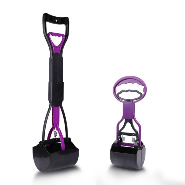 Portable Foldable Pet Toilet - Includes 30 Trash Bags, Purple - Image 2