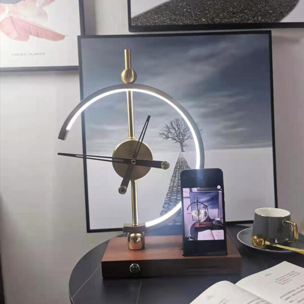 Modern Minimalist Bedroom Bedside Light Luxury Wireless Charging Desk Lamp - Image 6