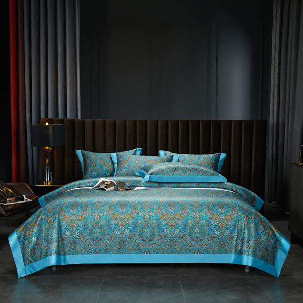 140 Cotton Satin Digital Printed Four-piece Bedding Set - Image 8
