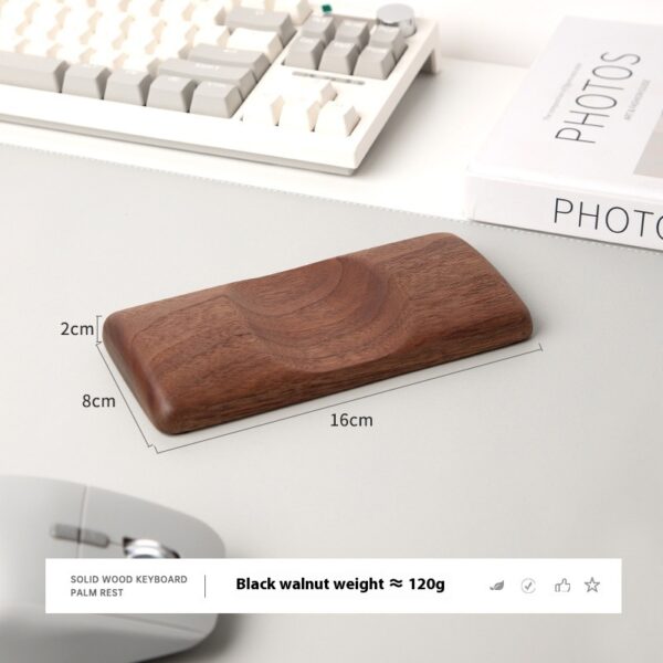 Keyboard Palm Rest  Wooden Wrist Rest  Mouse Rest  Wrist Pad - Image 7