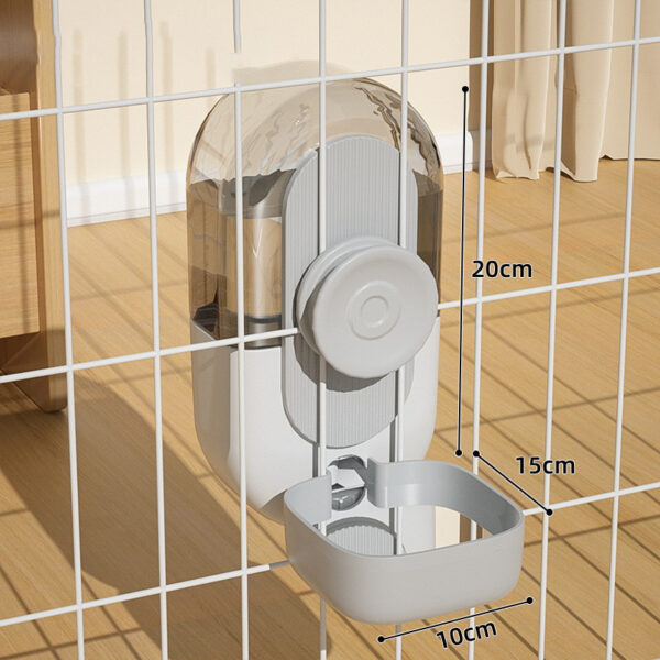 Hanging Automatic Pet Food And Water Dispenser Auto Gravity Rabbit Ferret Bunny Hedgehog Feeder And Water Dispenser Sets Cat Dog Food And Water Dispenser Food Bowl For Cage Hanging - Image 8