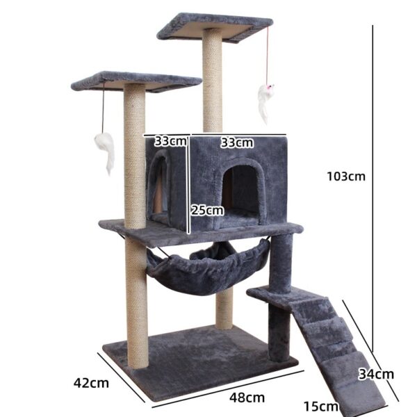Cat Climbing Frame Scratching Post Sword Tree Climbing Toy - Image 5