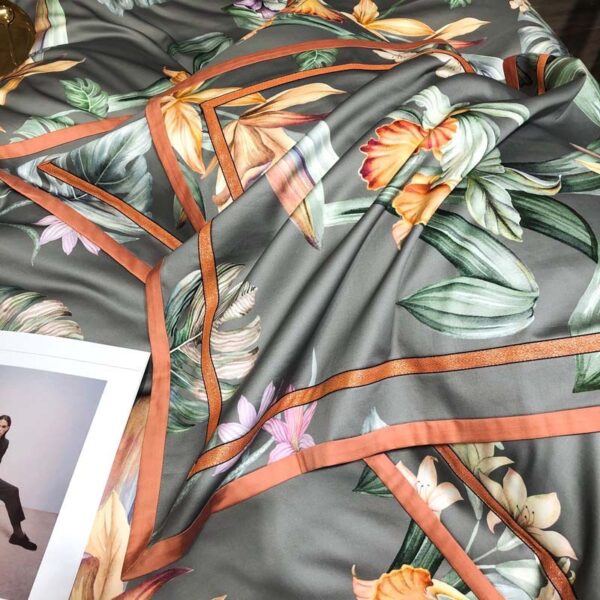 Four-piece Printed Long-staple Cotton  Villa Quilt Cover - Image 7