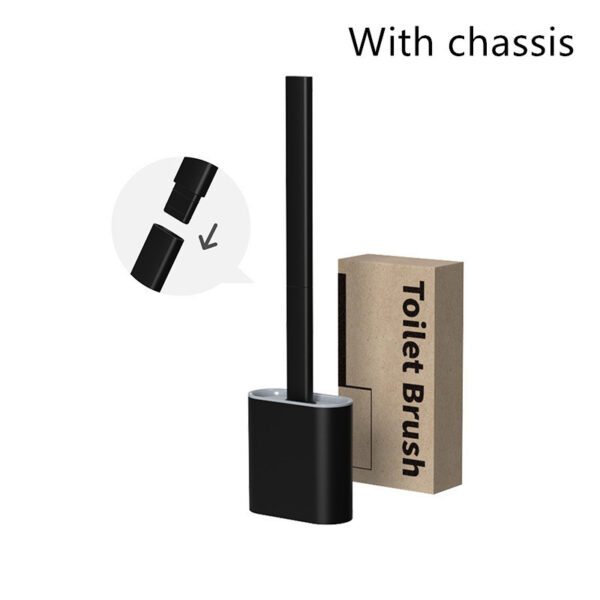 Creative Wall-Mounted Soft Brush With Cover For Toilet Washing - Image 10
