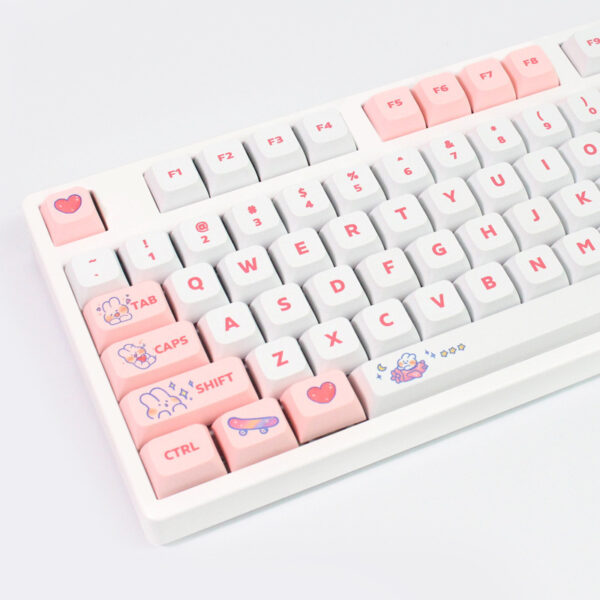Steam Rabbit Mechanical Keyboard Customized Cute Personality Key Cap - Image 2