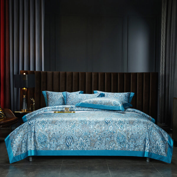 140 Cotton Satin Digital Printed Four-piece Bedding Set - Image 10
