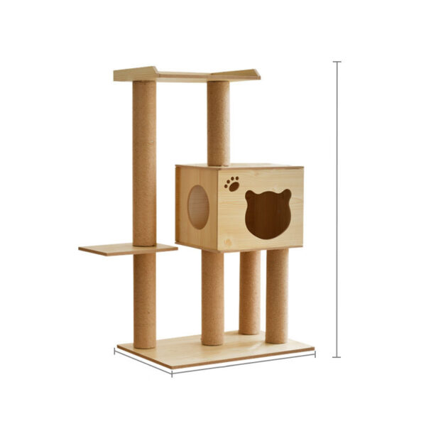 Cat Crawl Nest Scratching Board Tree Supplies Pet Toy Space Capsule - Image 4