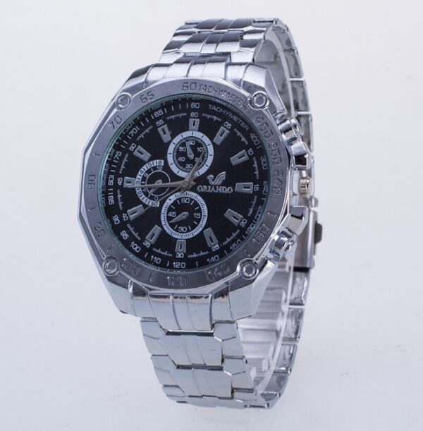 Fashion Silver Stainless Steel Mens Watches Top Brand Luxury Watch Men Sport Clock Man Casual Wristwatch Relogio Masculino - Image 7