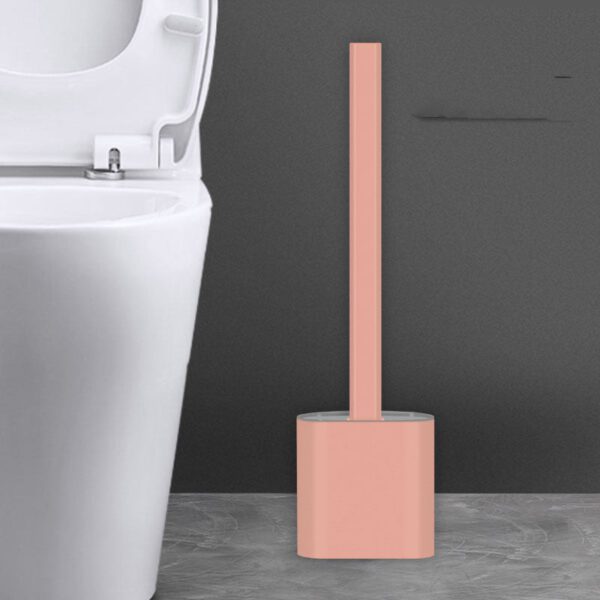 Creative Wall-Mounted Soft Brush With Cover For Toilet Washing - Image 5