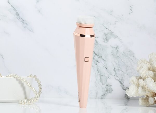 4 In 1 USB Rechargeable Electric Facial Cleansing Brush Soft Skin Care Portable Massager Face Brush Deep Cleaning Device - Image 3