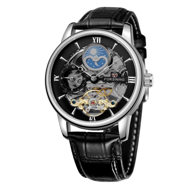 Casual Hollow Moon Automatic Mechanical Watch - Image 3