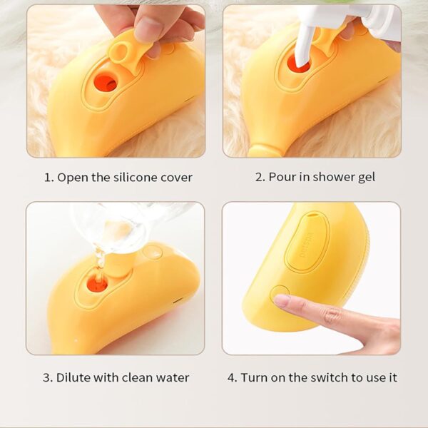 Cat Steam Brush 3 In1 Steam Cat Brush Rechargeable Silicone Steam Brush Massage Grooming Pet Brush Multifunctional Pet Hair Comb For Removing Tangled And Loosse Hair - Image 4