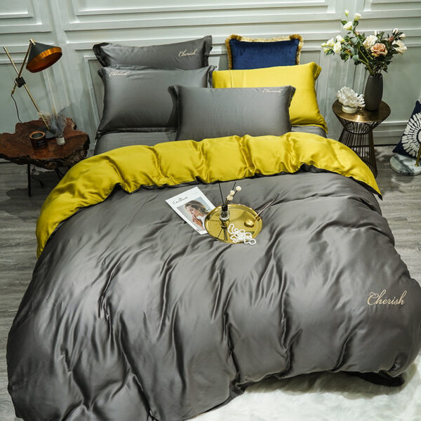 Four-piece solid color wide side - Image 6