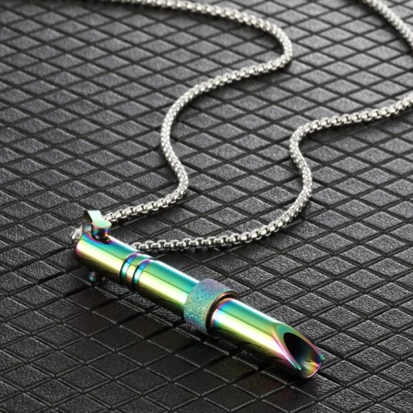 Couple Stainless Steel Mindfulness Breathing Necklace For Women Men Anxiety Relief Pendant Stress Panic Attack Relief Meditation - Image 7