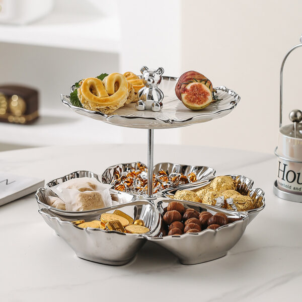 Affordable Luxury Style Multi-layer Fruit Plate Snack Set Plate Storage - Image 10