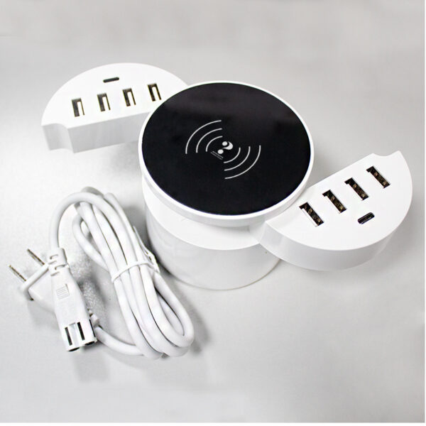 Smart Phone Multi-port Wireless Circular Charger - Image 3