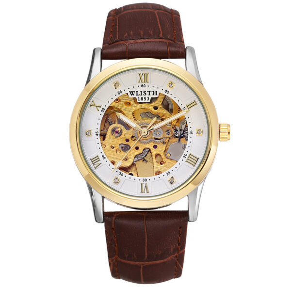 Business Men's Automatic Mechanical Watch Stainless Steel Waterproof - Image 4