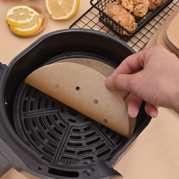 200PCS Air Fryer Parchment Paper, 9 Inch Square - Image 5