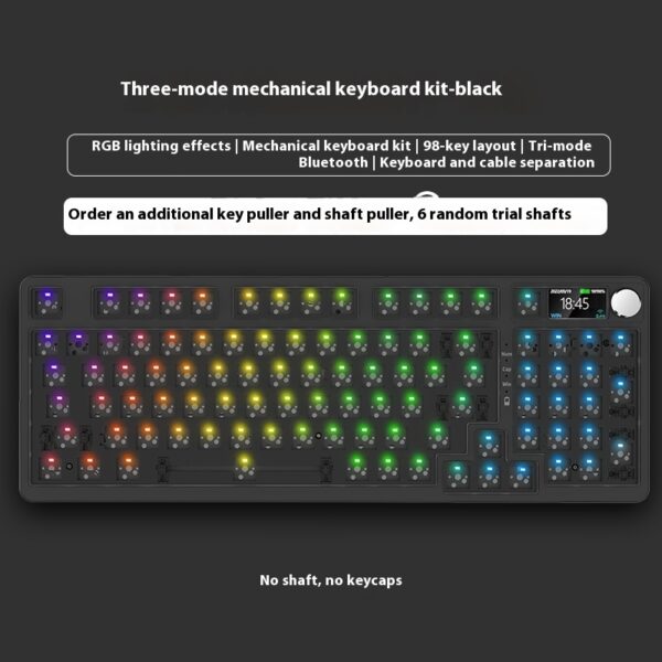 98 Key Wireless Bluetooth Three-model Mechanical Keyboard Gaming Electronic Sports Office - Image 2