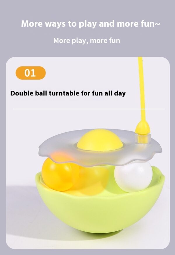 Cat Interactive Toy Funny Tumbler Toy Kitten Exercise Catching Leaky Food Ball Teaser Feather Wand Toys For Cat Accessories Pet Products - Image 10
