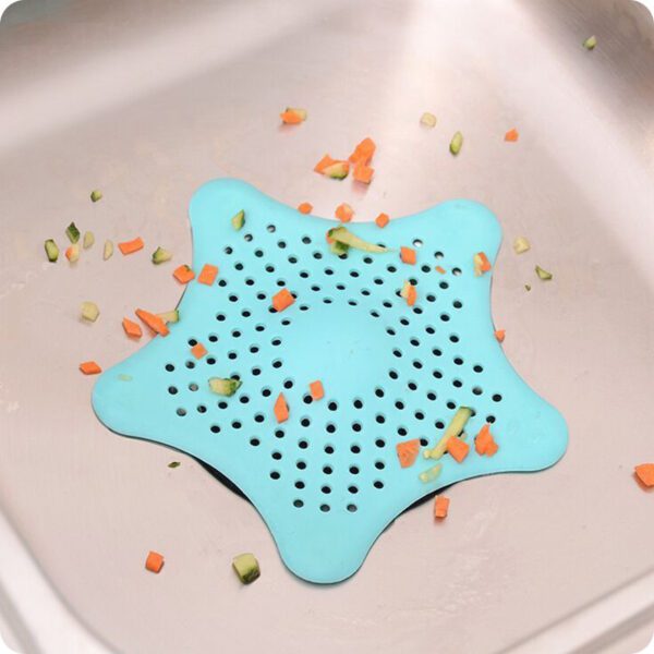 3PCS Silicone Starfish-shaped Sink Drain Filter Bathtub Hair Catcher Stopper Drain Hole Filter Strainer For Bathroom Kitchen Toilet - Image 6