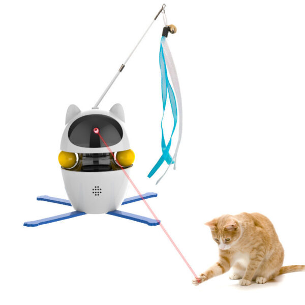 New Cat Toy Automatic Smart Cat Stick Spill Ball Set - Image 4