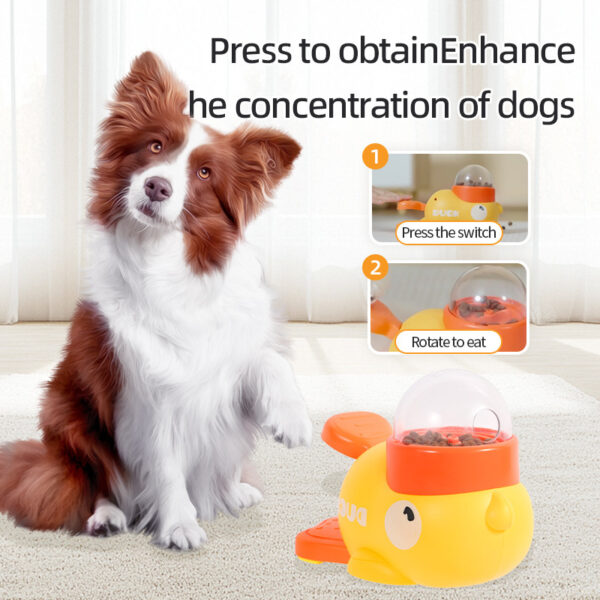 Dog Puzzle Feeder Interactive Pet Food Treat Dispenser Cartoon Duck Design Anti-slip Pets Automatic Feeder Toys For Dog Training Pet Products - Image 8
