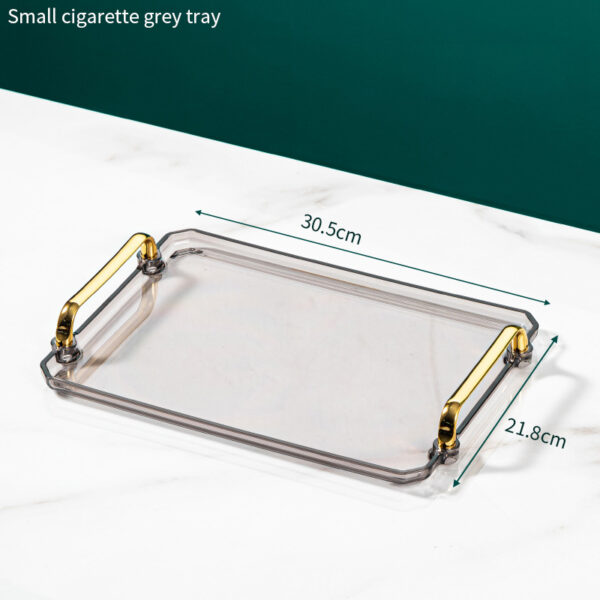 High-end Tray Household Rectangular Tea Cup Plastic Plate - Image 8