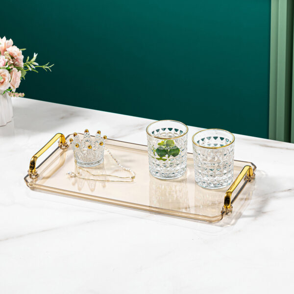 High-end Tray Household Rectangular Tea Cup Plastic Plate