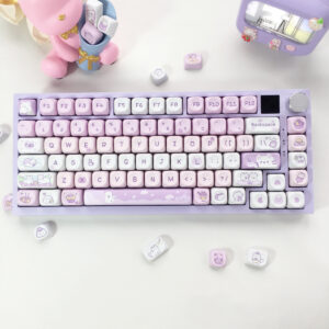 95 Keys Moa Sublimation Mechanical Keyboard Keycaps Cute