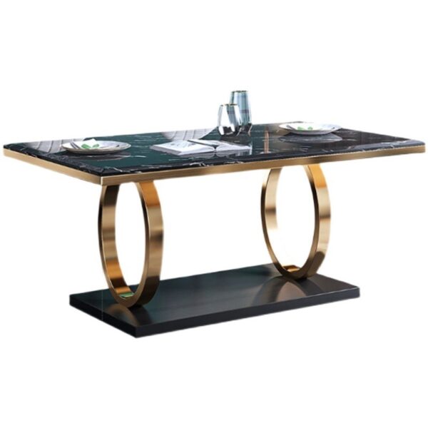 Modern Household Simple Slate Dining Table And Chair Combination - Image 2